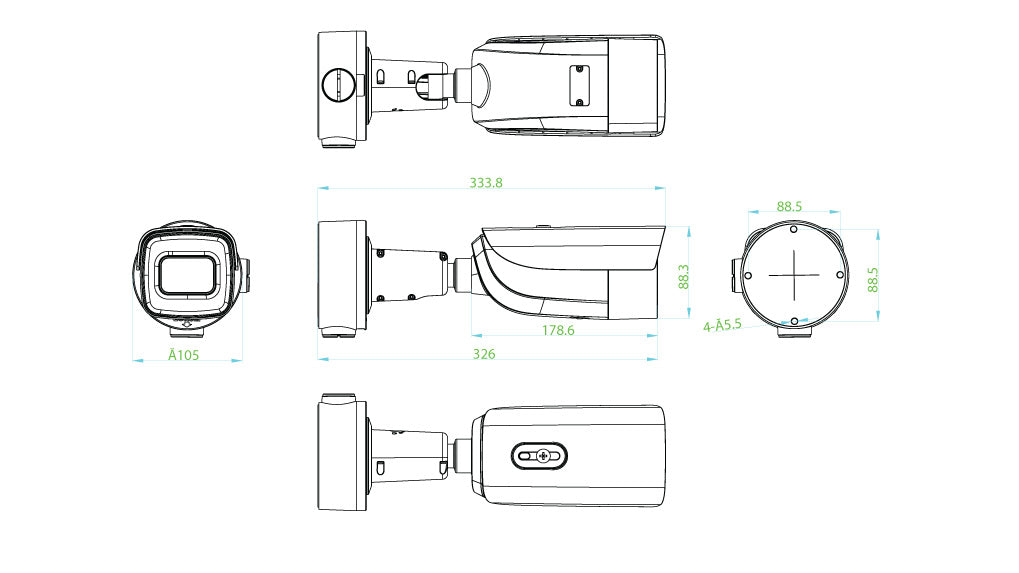 TruVision™ Smart IP Bullet Camera, 4MP [G-TVGP-M010402B]