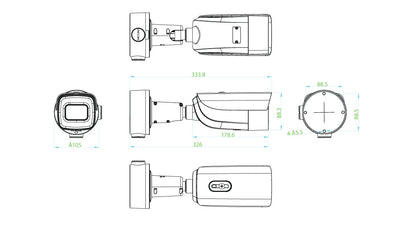 TruVision™ Smart IP Bullet Camera, 4MP [G-TVGP-M010402B]